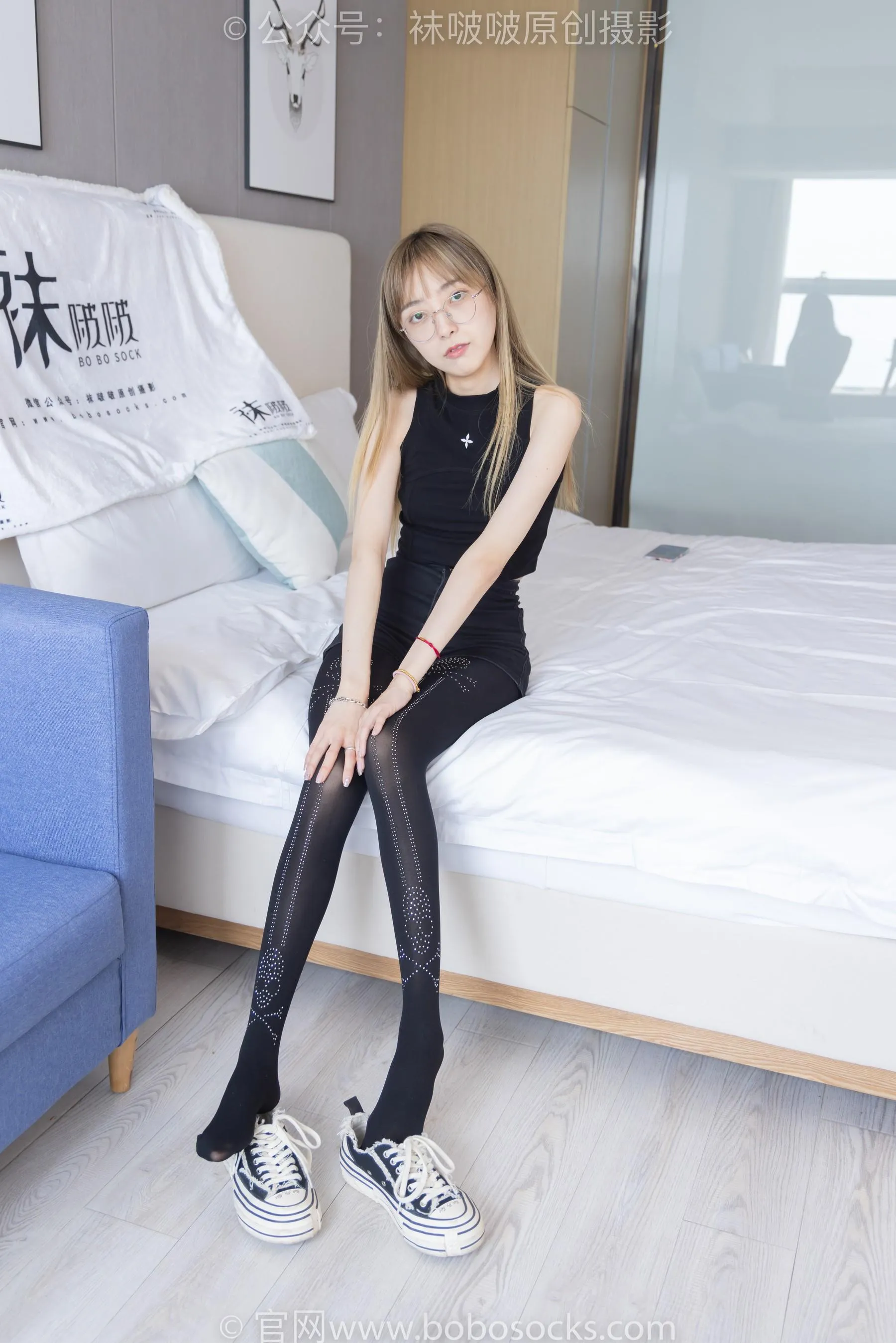[BoBoSocks袜啵啵]NO.219 稚予-板鞋、拖鞋、厚黑丝、蕾丝黑丝[23] [53P]插图8